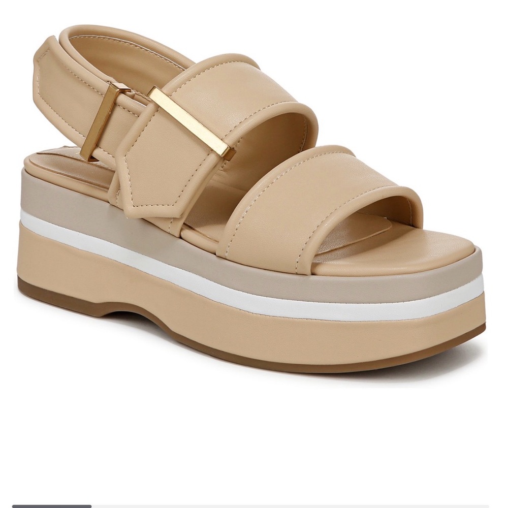 Franco Sarto Tan Platform Sandals